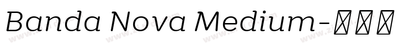 Banda Nova Medium字体转换